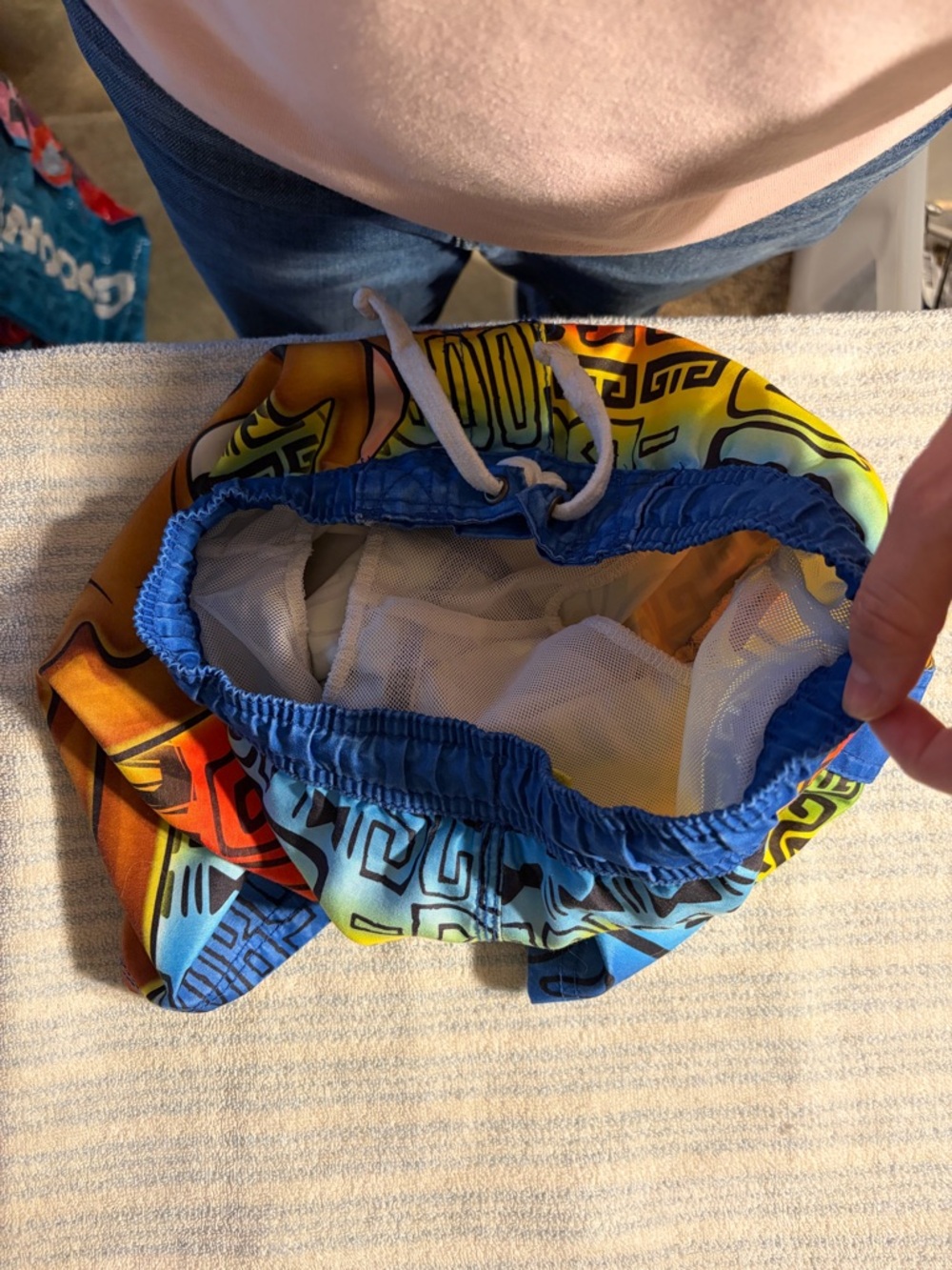 Scooby-Doo Multicolor Boys' Swim Shorts with Drawstring - Picture 5 of 5